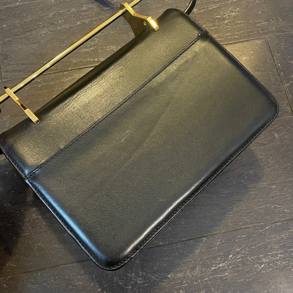 M2malletier La Fleur du Mal leather shoulder bag handbag clutch in black metal - Picture 10 of 16